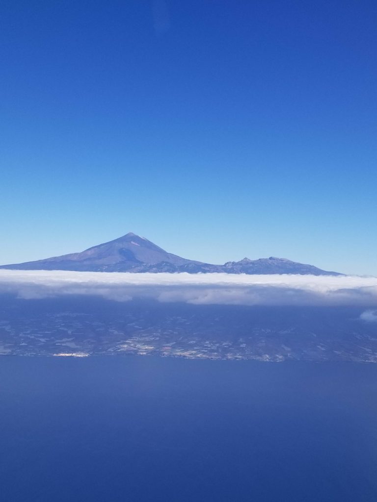 View of Tenerife from the plane